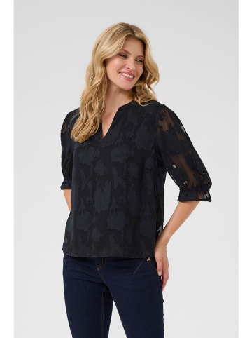 Cream Bluse in Schwarz