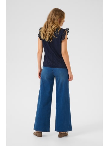 Kaffe Bluse in Dunkelblau