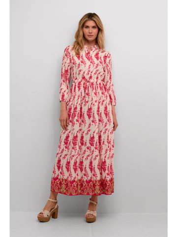 Cream Kleid in Creme/ Pink