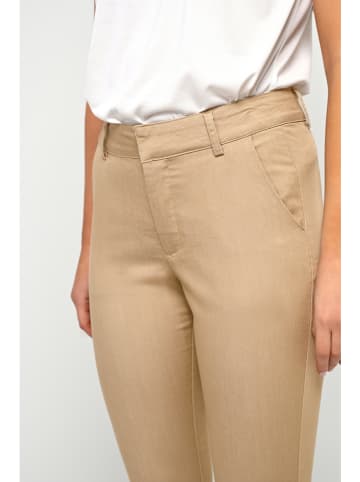 Kaffe Spodnie chino "Lea" w kolorze beżowym