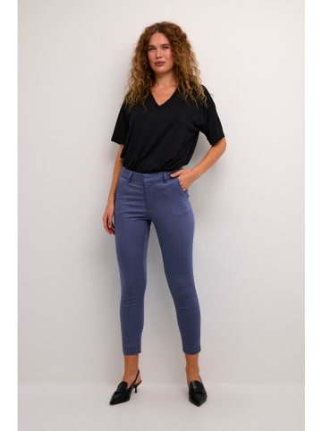 Kaffe Spodnie chino "Lea" w kolorze niebieskim