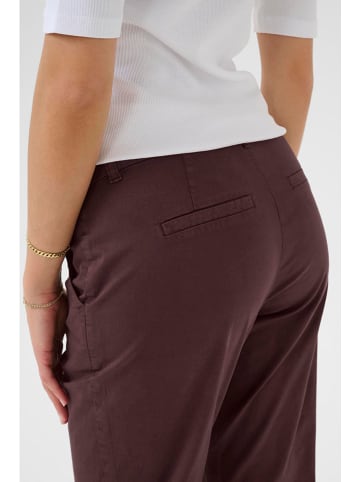 Kaffe Spodnie "Mette" w kolorze brązowym