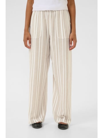 Kaffe Hose in Weiß/ Beige