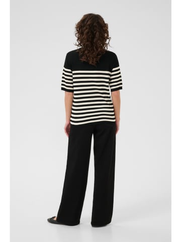 Kaffe Trui zwart/crème