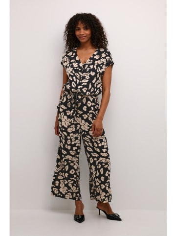 Kaffe Jumpsuit in Schwarz/ Beige