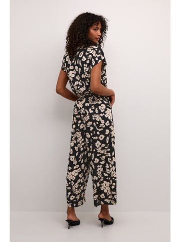 Kaffe Jumpsuit in Schwarz/ Beige