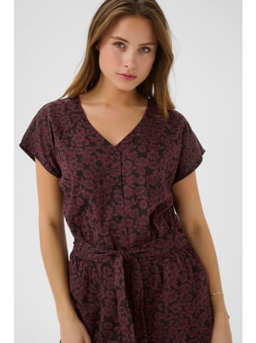 Kaffe Jumpsuit in Bordeaux/ Schwarz