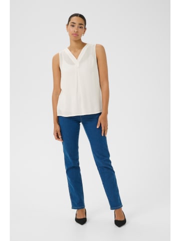 Kaffe Blusentop in Creme