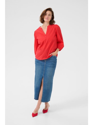 Kaffe Bluzka w kolorze czerwonym