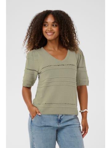 Kaffe Sweter w kolorze khaki