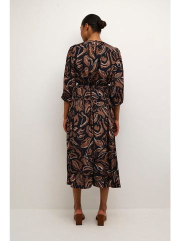 Kaffe Jurk bruin/zwart