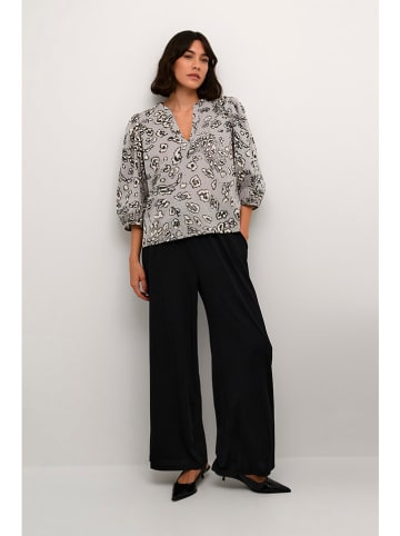 Kaffe Blouse lichtgrijs/crème