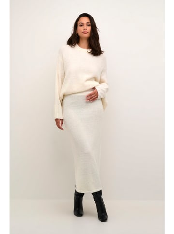 Kaffe Strickrock in Creme
