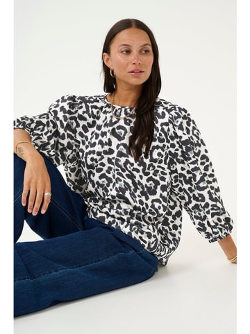 Kaffe Bluse "Roxy" in Weiß/ Schwarz