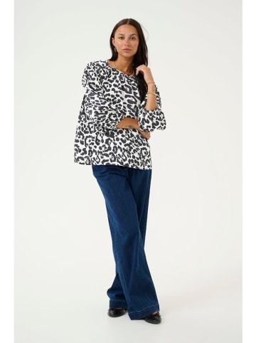 Kaffe Blouse "Roxy" wit/zwart