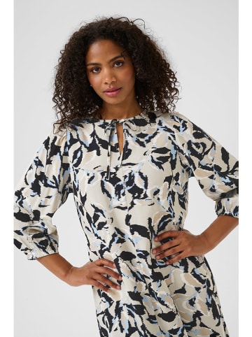 Kaffe Kleid in Beige/ Schwarz
