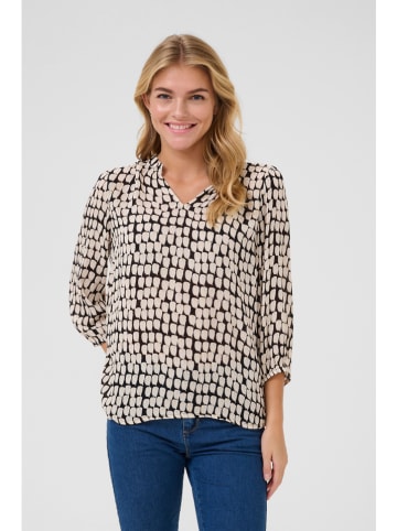 Kaffe Bluse in Schwarz/ Creme