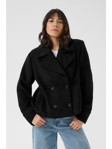 Kaffe Trenchcoat in Schwarz