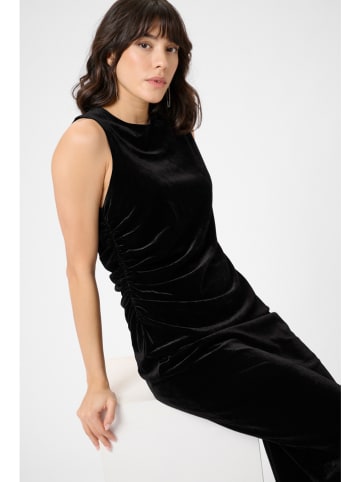 Kaffe Samtkleid in Schwarz