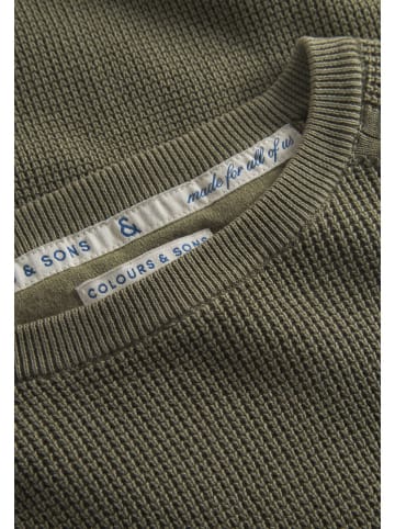 COLOURS & SONS Pullover in Khaki