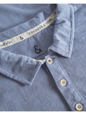 COLOURS & SONS Poloshirt in Hellblau