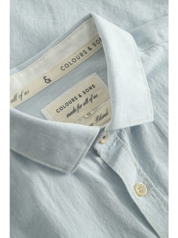 COLOURS & SONS Blouse lichtblauw