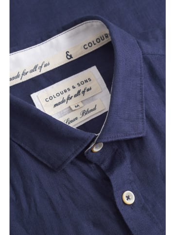 COLOURS & SONS Hemd in Dunkelblau