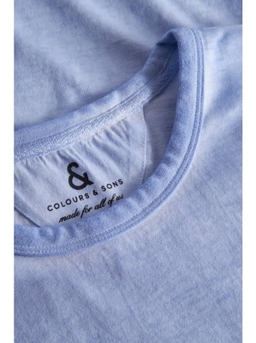 COLOURS & SONS Koszulka w kolorze błękitnym