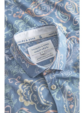 COLOURS & SONS Blouse lichtblauw