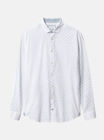 COLOURS & SONS Hemd in Weiß/ Türkis