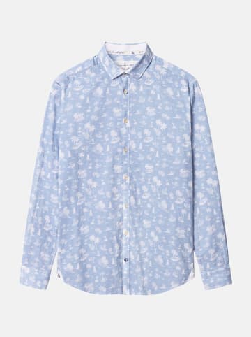 COLOURS & SONS Hemd in Hellblau/ Weiß