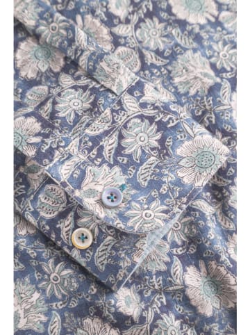 COLOURS & SONS Blouse blauw/wit