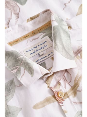 COLOURS & SONS Hemd in Creme/ Mint
