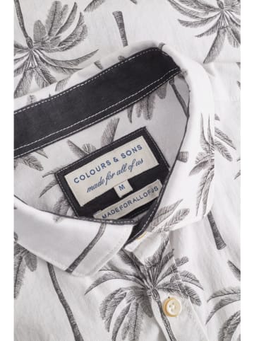 COLOURS & SONS Blouse wit/zwart