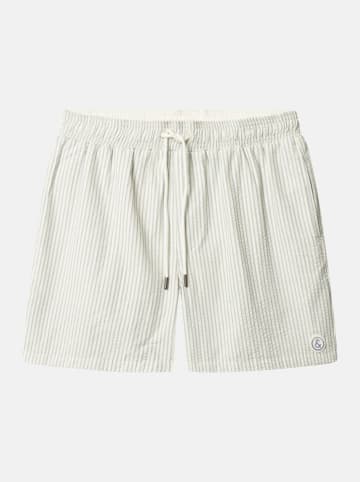 COLOURS & SONS Badeshorts in Weiß/ Blau