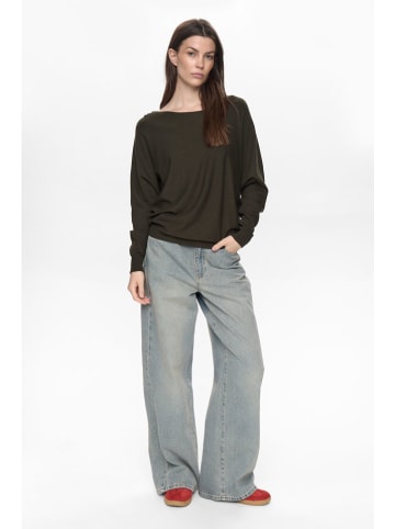 NÜMPH Sweter w kolorze khaki