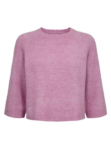 NÜMPH Sweter w kolorze jasnoróżowym