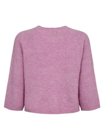 NÜMPH Sweter w kolorze jasnoróżowym