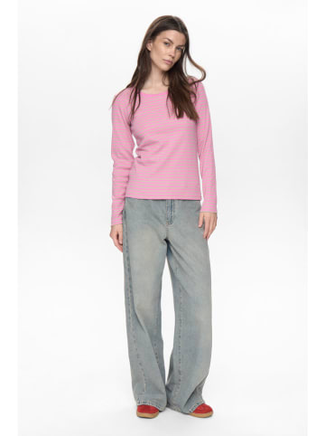 NÜMPH Longsleeve in Rosa/ Beige