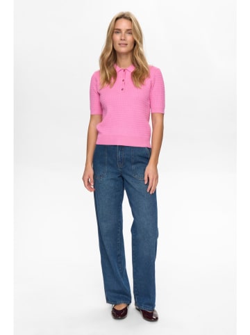 NÜMPH Sweter w kolorze jasnoróżowym