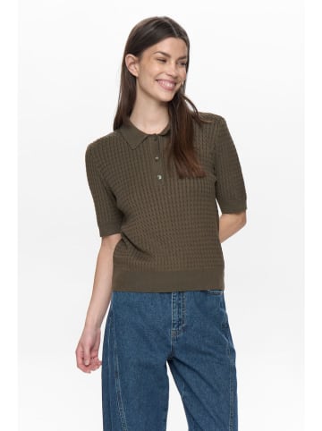 NÜMPH Sweter w kolorze brązowym