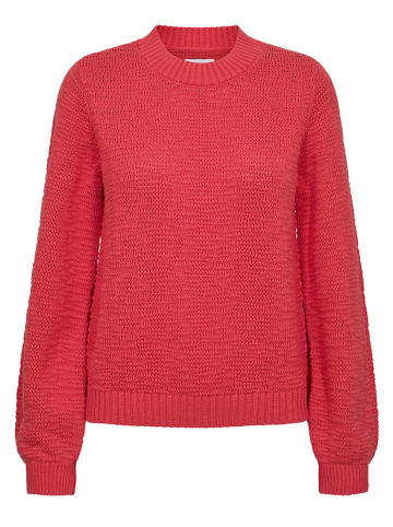NÜMPH Sweter w kolorze czerwonym