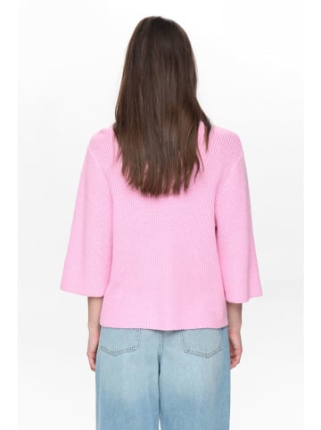 NÜMPH Sweter w kolorze jasnoróżowym