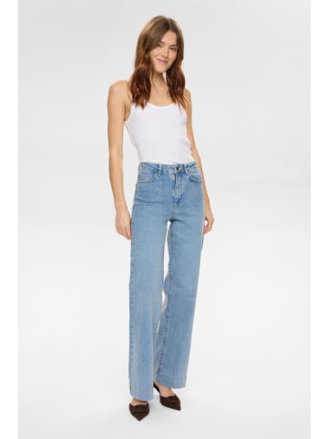 NÜMPH Spijkerbroek - wide leg - lichtblauw