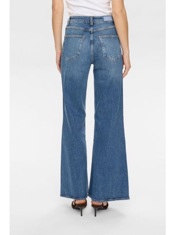 NÜMPH Spijkerbroek - wide leg - blauw
