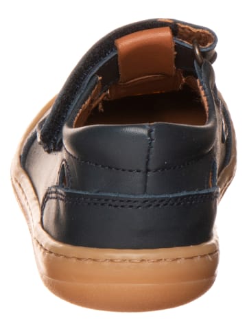 kmins Leren barefootenkelsandalen donkerblauw