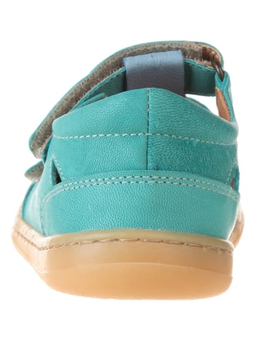 kmins Leder-Barfußschuhe in Türkis