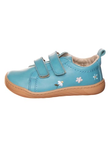 kmins Skórzane buty barefoot w kolorze błękitnym