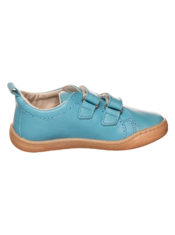 kmins Skórzane buty barefoot w kolorze błękitnym
