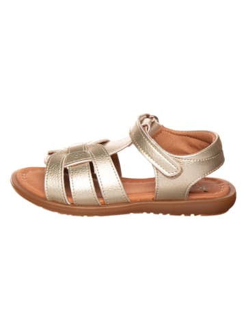 kmins Leren sandalen goudkleurig